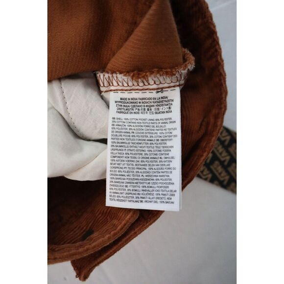 Vans 000F79 Women's Sz 26 Mocha Bisque High Road Groundwork Corduroy Pants - Picture 5 of 12